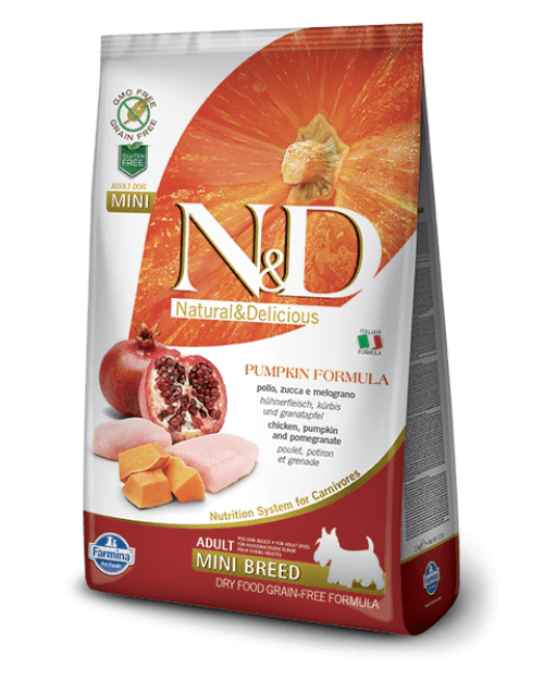 ND PUMPKIN GrainFree ADULT MINI - Chicken & Pomegranate
