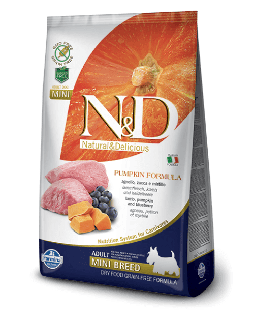 ND PUMPKIN GrainFree ADULT MINI - Lamb&Blueberry