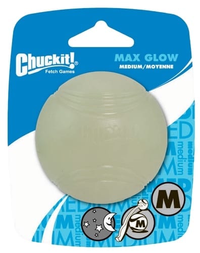 CHUCKIT Lopta max glow M 6cm