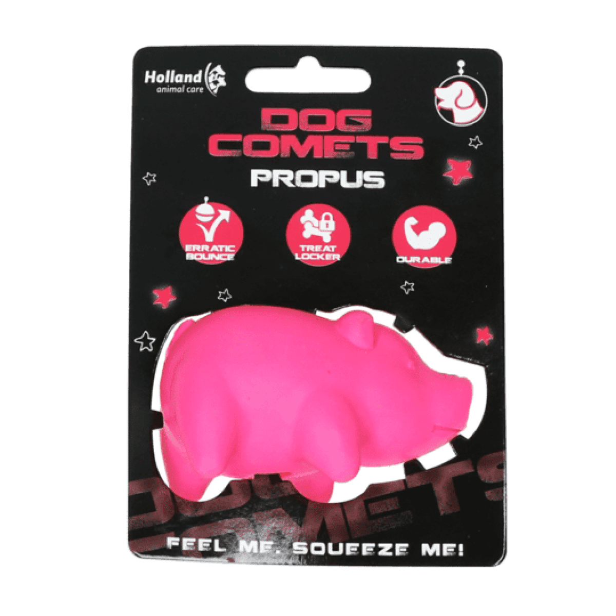 Dog Comets svinjica 8cm, roza - igračka za pse