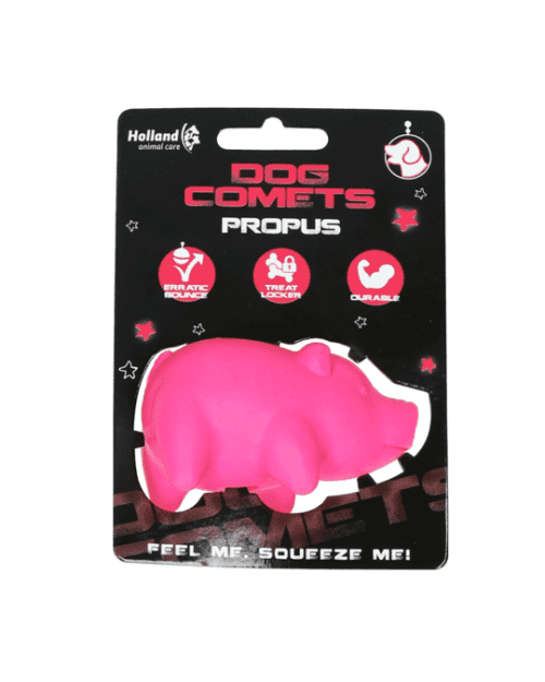 Dog Comets svinjica 8cm, roza - igračka za pse
