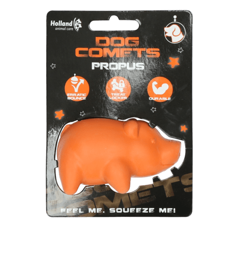 Dog Comets svinjica 8cm, narančasta - igračka za pse