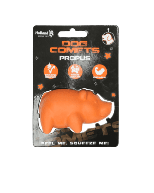 Dog Comets svinjica 8cm, narančasta - igračka za pse