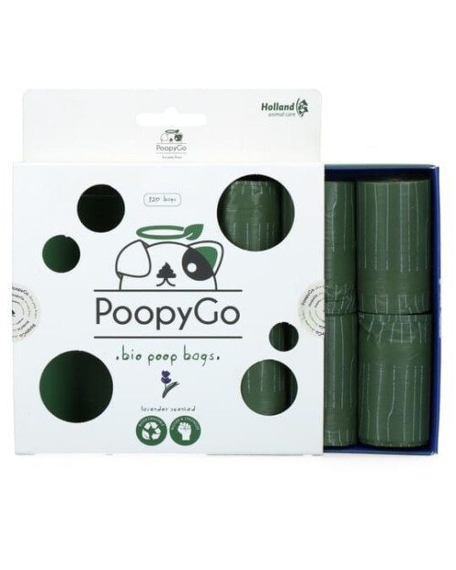 PoopyGo Bio, higijenske bio vrećice, miris lavande 8x15 vrećica