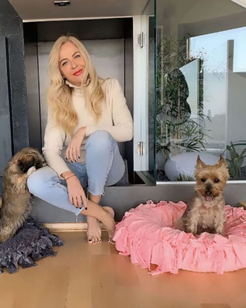 Jastučić Princess rozi XS sa psima