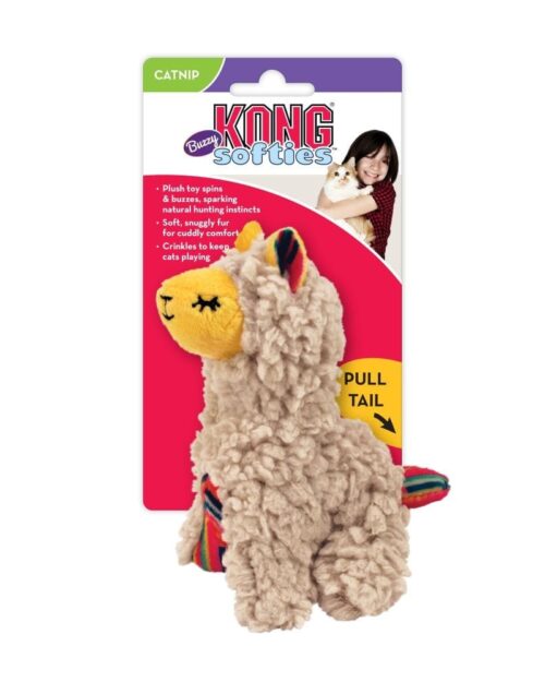 Kong Softies Buzzy Lama, igračka za mačke