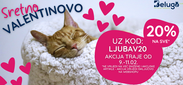 Do 11.02. uz kod LJUBAV20