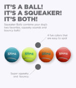 Squaker ballz S veličina, 4 tenis loptice - Slika 4