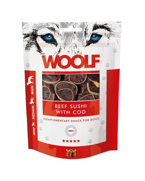 Woolf poslastice beef sushi&cod