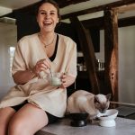 Hunter Ceramic Cat Bowl LANGA BIJELA – keramička zdjelica s postoljem za mačke - Slika 4