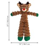 KONG Holiday Shakers Crumples Reindeer – božićna igračka - Slika 2