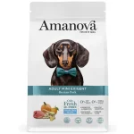 Amanova Adult Mini Iberico s okusom svježeg mesa iberijske crne svinje je hrana za odrasle pse malih pasmina s izbirljivim apetitom